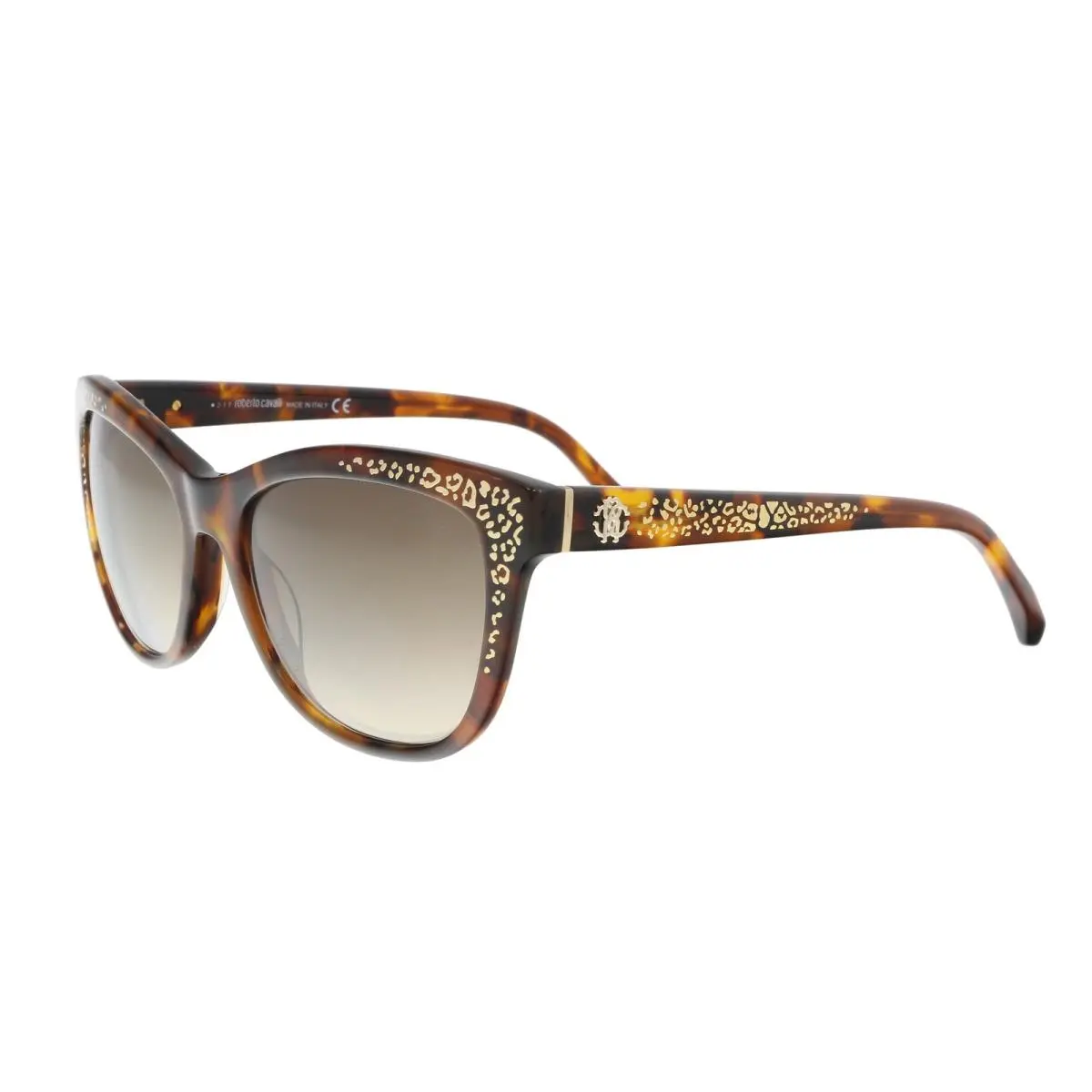 RC991S 52G Tsze Dark Havana Square Sunglasses by Roberto Cavalli