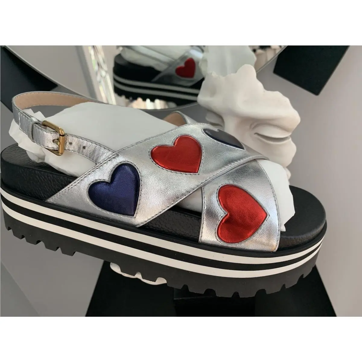 Gucci shoes - GUCCI 474534 - Silver 7