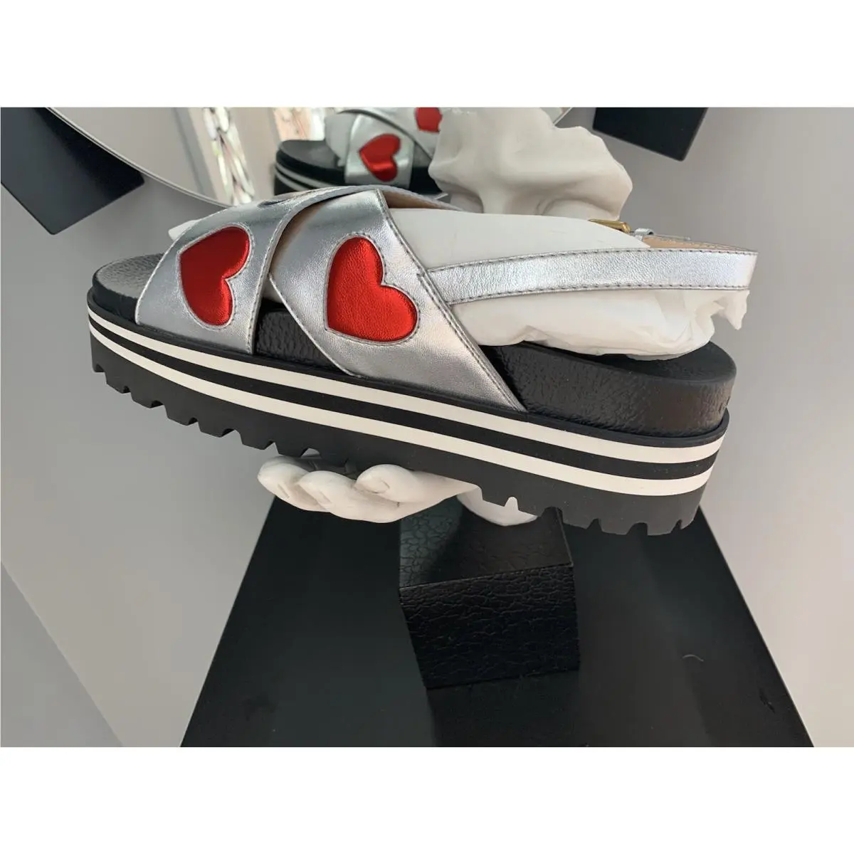 Gucci shoes - GUCCI 474534 - Silver 16