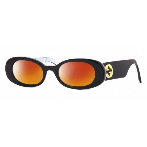 GG0517S Womens Polarized Sunglasses in Black Blue Opal Gold 52mm 4 Options Red Mirror Polar by Gucci