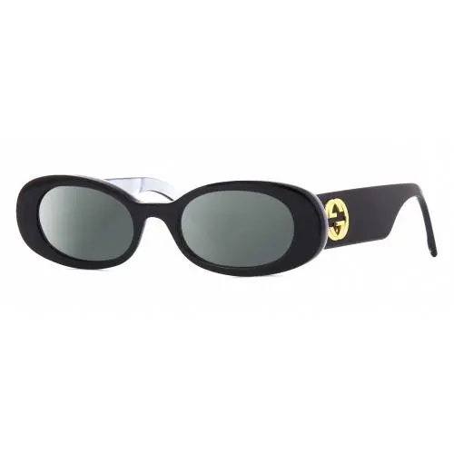 GG0517S Womens Polarized Sunglasses in Black Blue Opal Gold 52mm 4 Options Smoke Grey Polar by Gucci