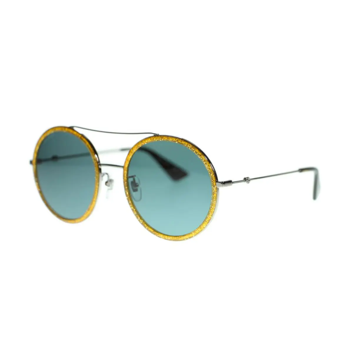 Gucci Women Round Sunglasses GG0061S Metal Frame 56mm