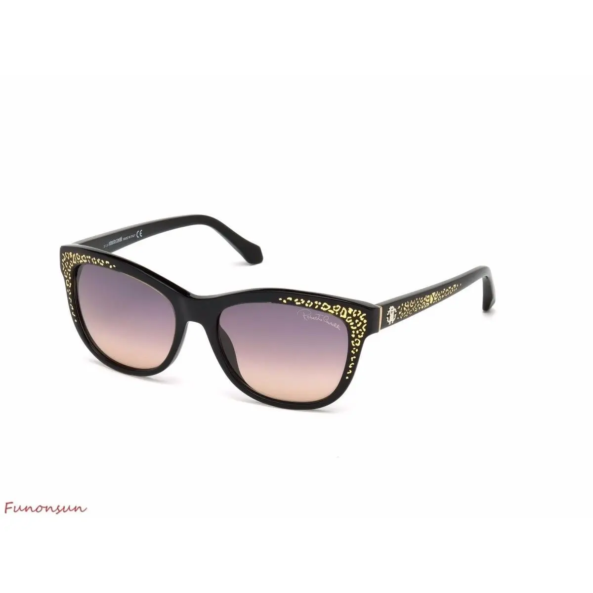 Roberto Cavalli Tsze Women`s Sunglasses RC991 05B Black/grey Gradient Lens - Frame: Black, Lens: Smoke