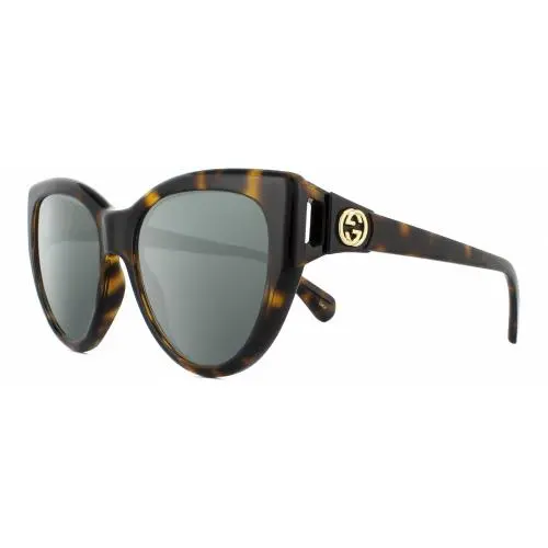 GG0877S-002 Cat Eye Polarized Sunglasses Brown Havana Gold 56 mm 4 Options Smoke Grey Polar by Gucci