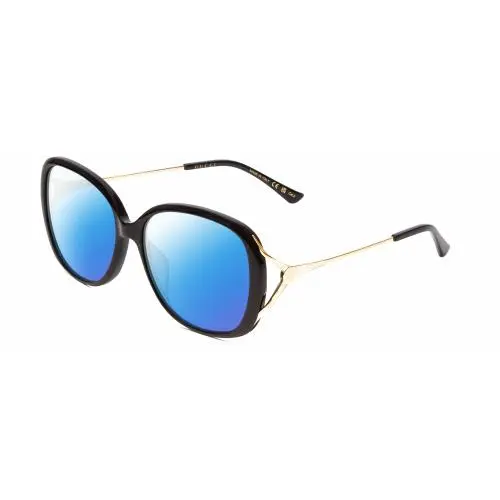 GG0649SK Women Oval Polarized Sunglasses Black/gold 58mm Choose Lens Color by Gucci