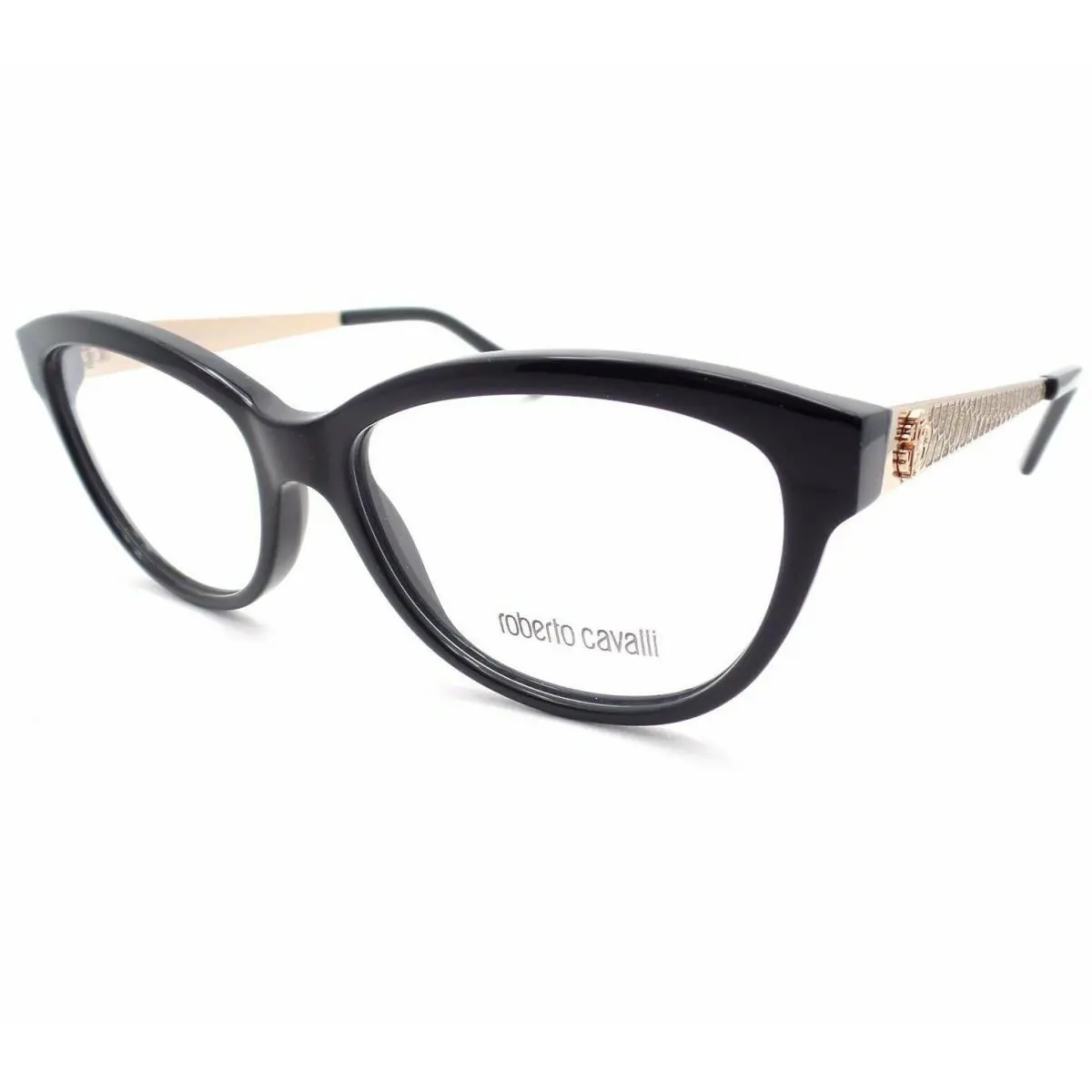 Roberto Cavalli 860 V 001 54 Black Pink Gold Rhinestones rx Frames