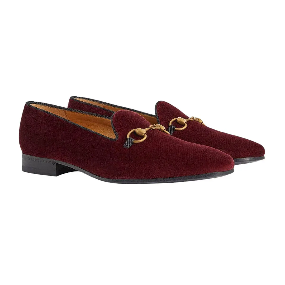 Men`s Gucci Gallipoli Horsebit Velvet Loafers 718888