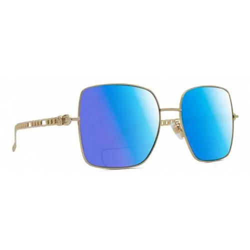 GG0724S Women Designer Polarized Bifocal Sunglasses Gold Black 61mm 41 Opt Blue Mirror by Gucci