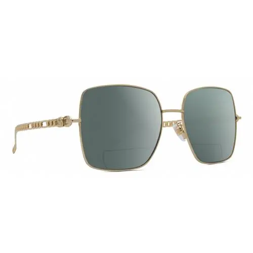 GG0724S Women Designer Polarized Bifocal Sunglasses Gold Black 61mm 41 Opt Grey by Gucci