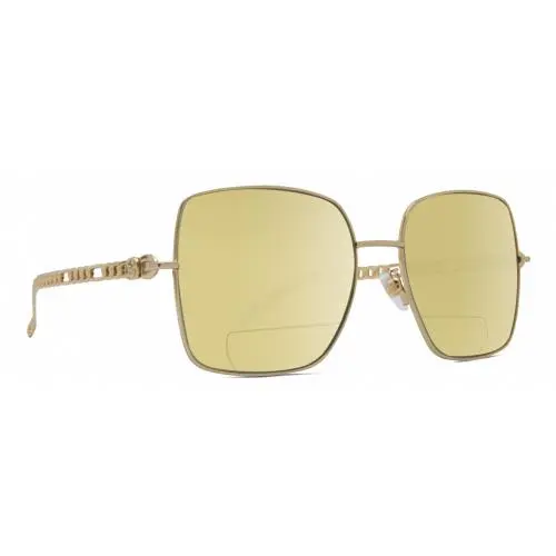 GG0724S Women Designer Polarized Bifocal Sunglasses Gold Black 61mm 41 Opt Yellow by Gucci