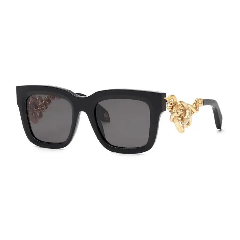 Src041m Sunglasses Sun Glasses 0700 52mm Women Shiny Black/gold by Roberto Cavalli