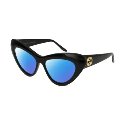 GG0895S Women`s Cat Eye Polarized Sunglasses in Black Gold 54 mm 4 Options by Gucci
