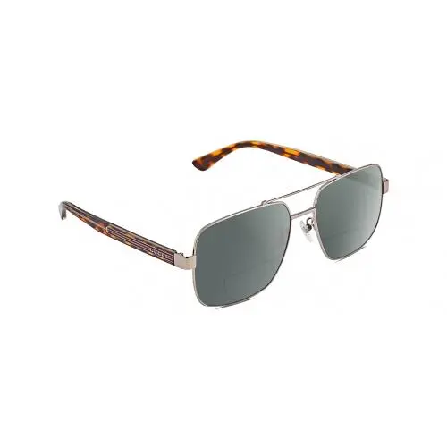 GG0529S Unisex Polarize Bifocal Sunglasses Ruthenium Silver 60mm 41 Option Grey by Gucci