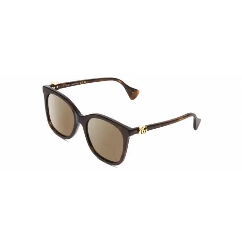 GG1071S Cateye Polarized Bifocal Sunglasses in Tortoise Havana Gold 55mm Brown by Gucci