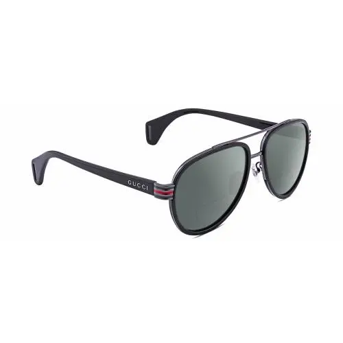 GG0447S Unisex Pilot Polarize Bifocal Sunglass Black Gunmetal 58mm 41Opt Grey by Gucci