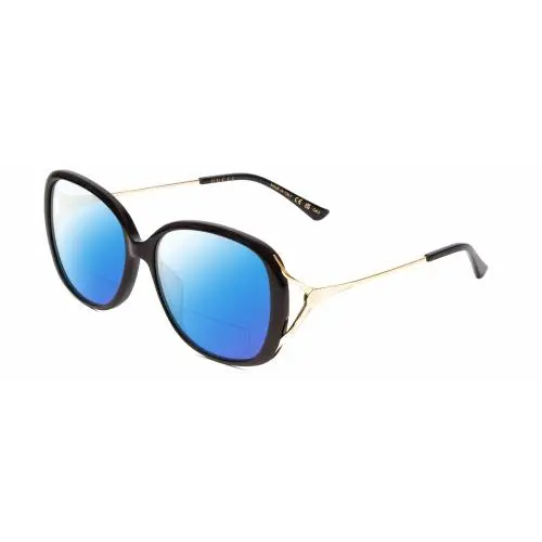 GG0649SK Womens Polarized Bifocal Sunglasses in Black/gold 58mm 41 Options Blue Mirror by Gucci