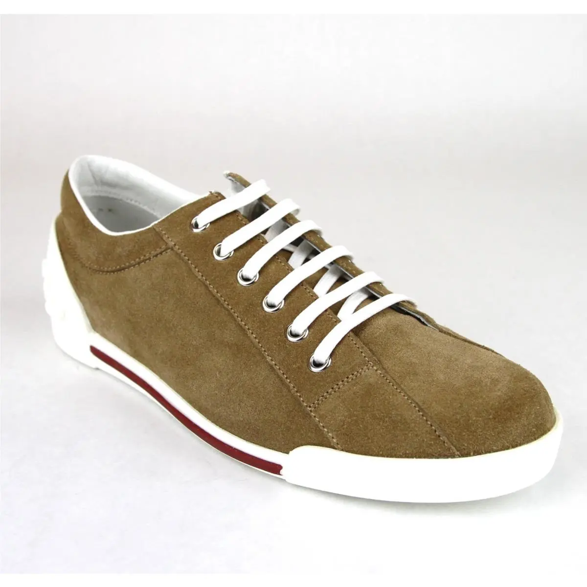 Womens Leather/suede Sneaker Trainer with Script Logo 281017 by Gucci