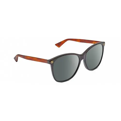 GG0024S Unisex Designer Polarized Sunglasses Black Brown Havana 58mm 4 Opt Smoke Grey Polar by Gucci