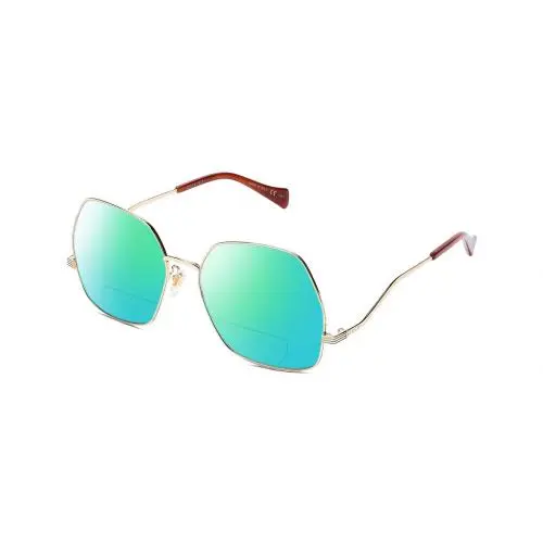 GG0972S-003 Women`s Polarized Bifocal Sunglasses Gold Tortoise 60mm 41 Opt by Gucci