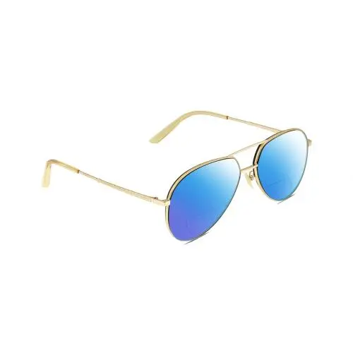 GG0356S Unisex Pilot Polarize Bifocal Sunglasses Gold Yellow 59mm 41 Opt Blue Mirror by Gucci