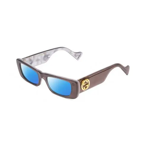 GG0516S Womens Polarized Sunglasses Grey Marble White Pearl 52mm 4 Options by Gucci
