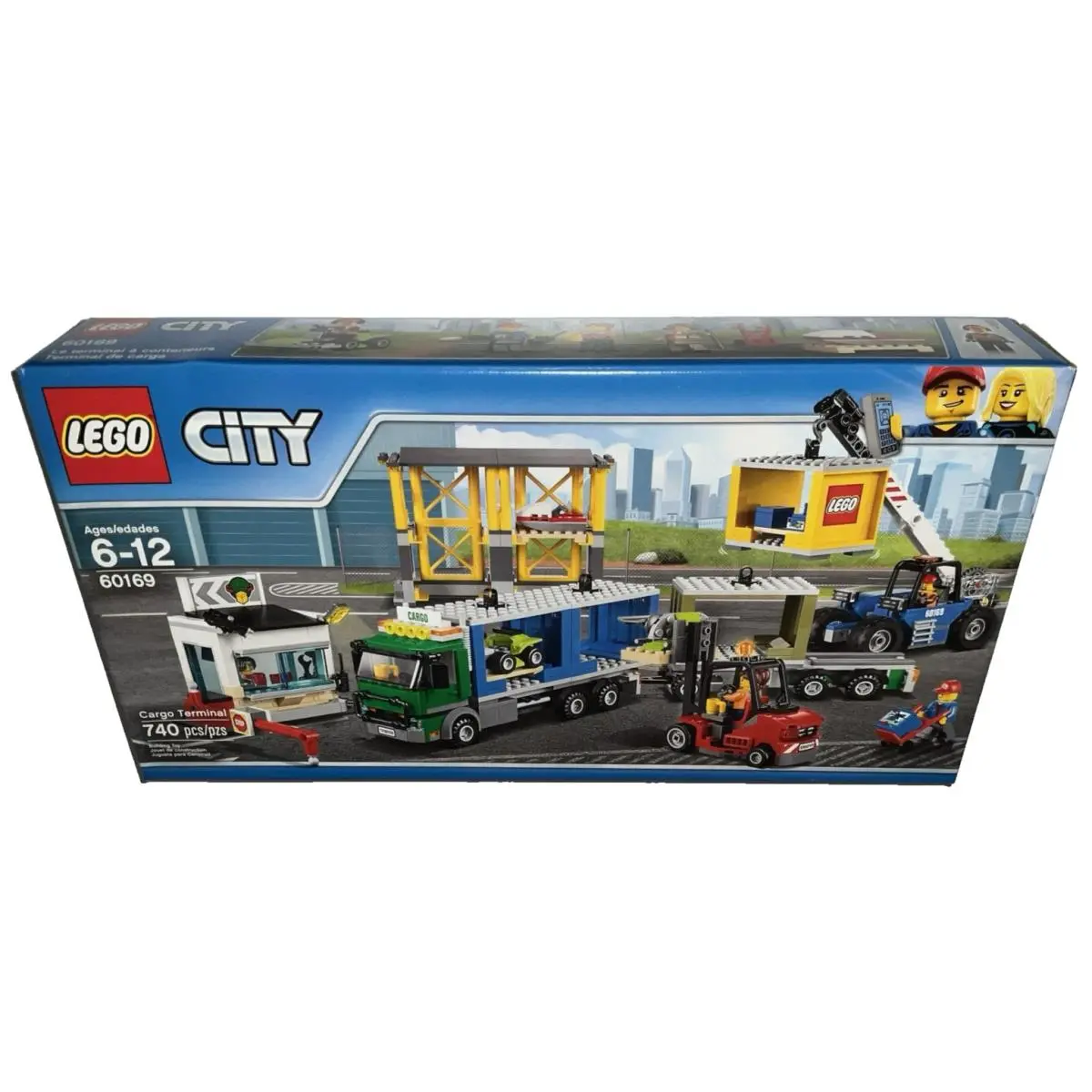 Lego City Set 60169 Cargo Terminal Airport Luggage Truck