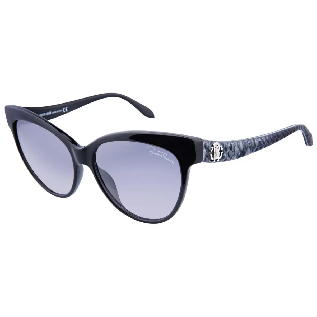 Sunglasses RC 922S-A 01B Black Snake Print / Gradient Gray 58 mm by Roberto Cavalli