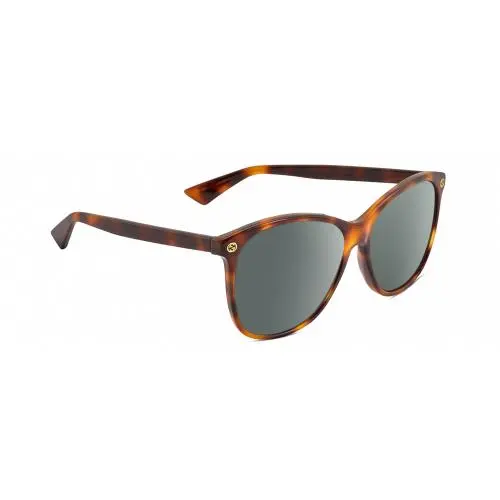 GG0024S Unisex Polarized Sunglasses in Brown Tortoise Havana 58mm 4 Option Smoke Grey Polar by Gucci