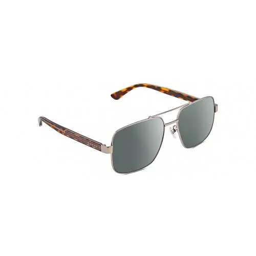 GG0529S Unisex Pilot Polarized Sunglasses Ruthenium Tortoise 60mm 4 Opt by Gucci
