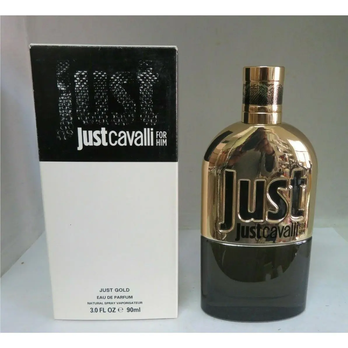 Just Cavalli For Him Just Gold 3.0 oz/90 ml Eau DE Parfum Spray TT by Roberto Cavalli