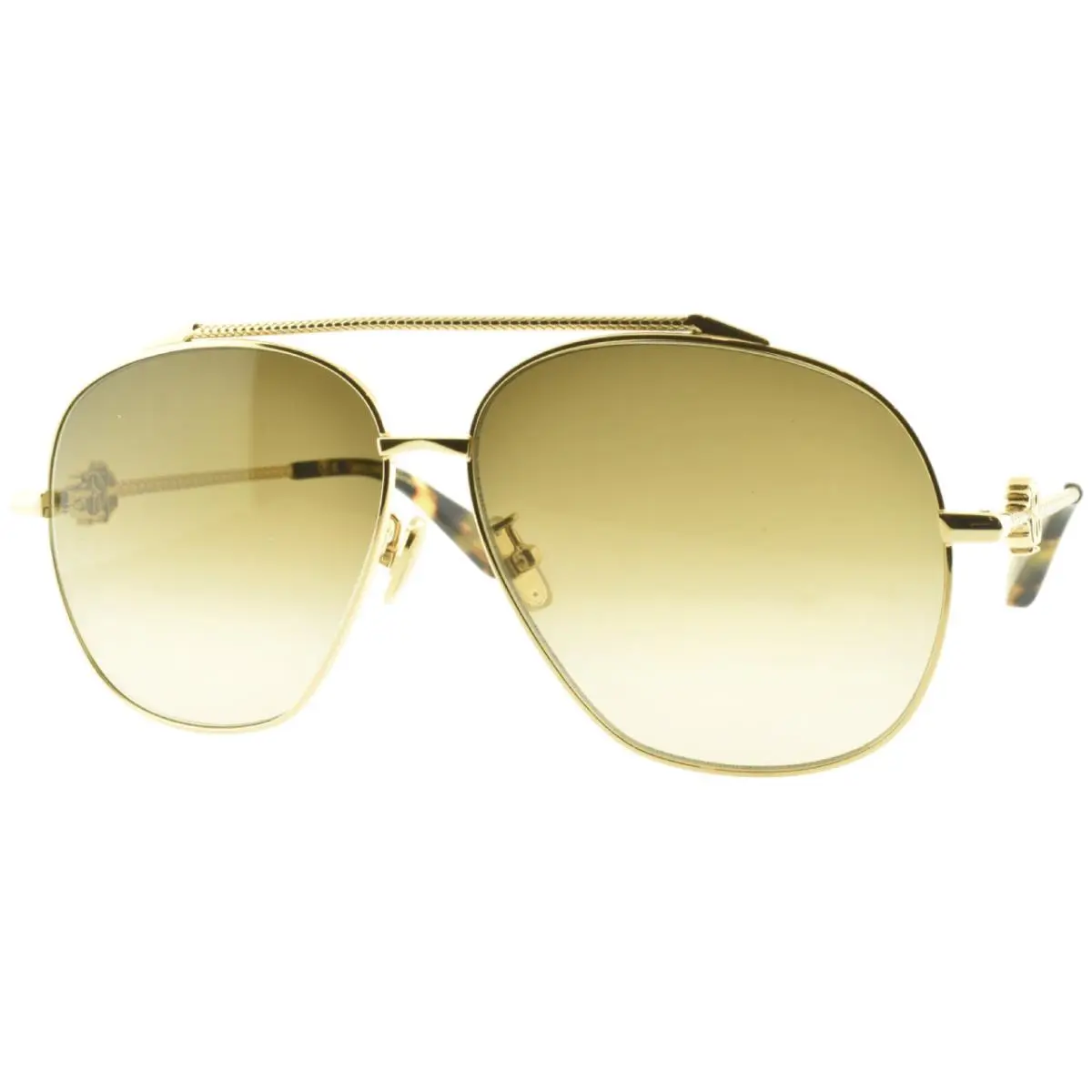 Roberto Cavalli SRC008V 300Y 62-12-140 Gold Pilot Full Rim Unisex Sunglass