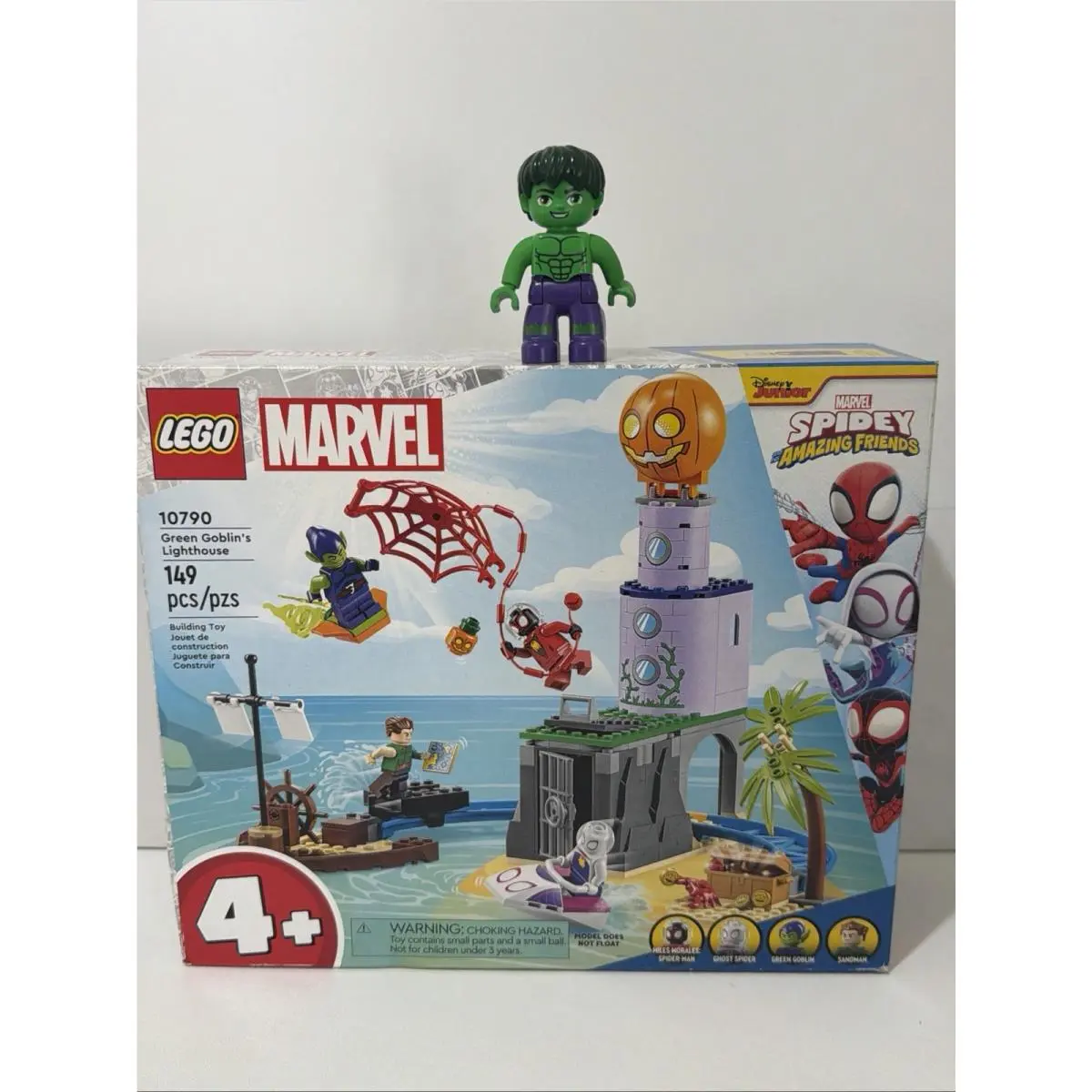 Lego Marvel Spiderman 10790 Green Goblin`s Lighthouse Retired Set Box