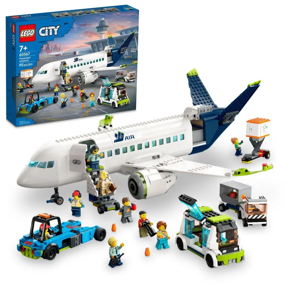 Lego City Passenger Airplane Toy - Building Set For Boys Medium Multicolor