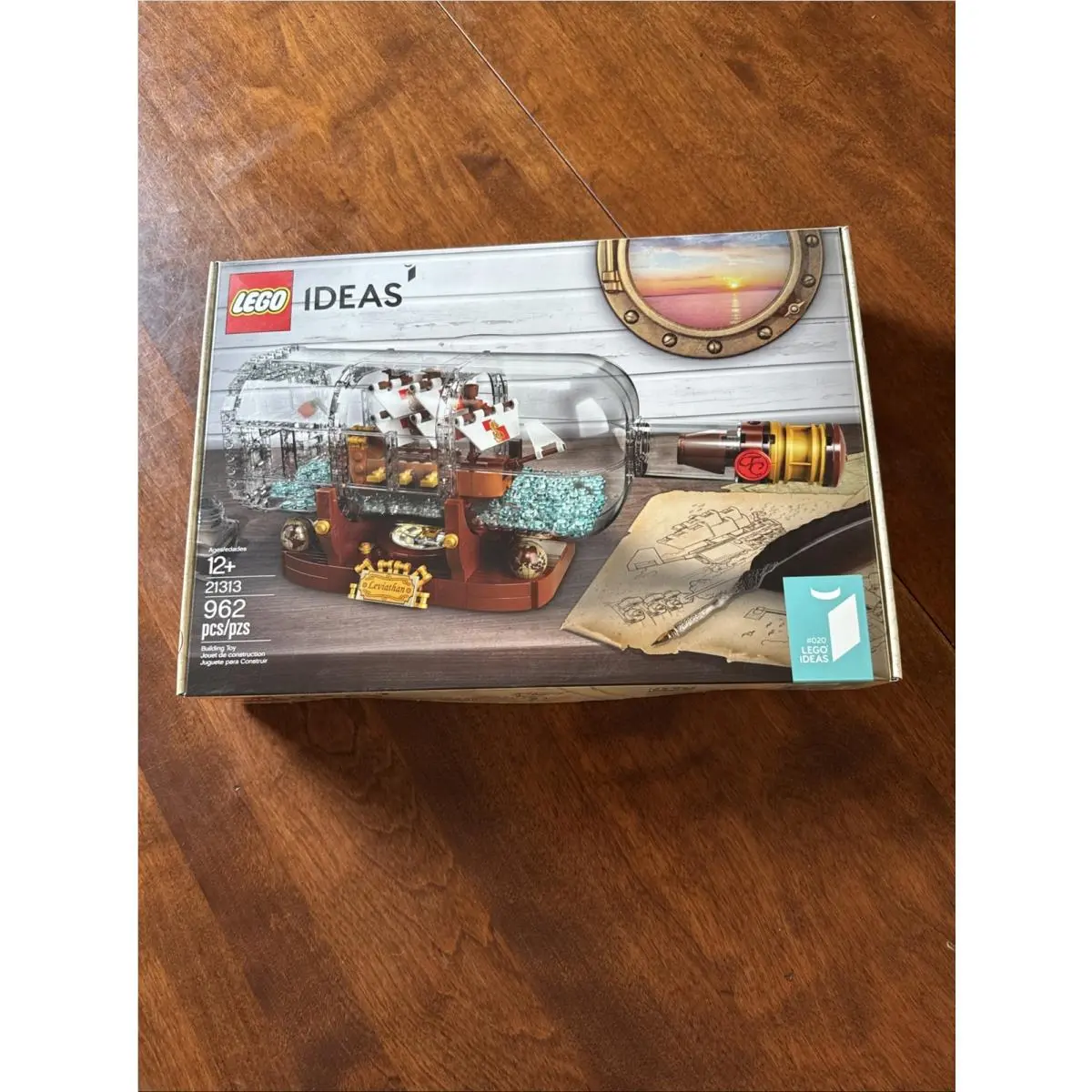 Lego 21313 Ideas Ship in a Bottle Expert Building Kit 962 Pieces Retired Product