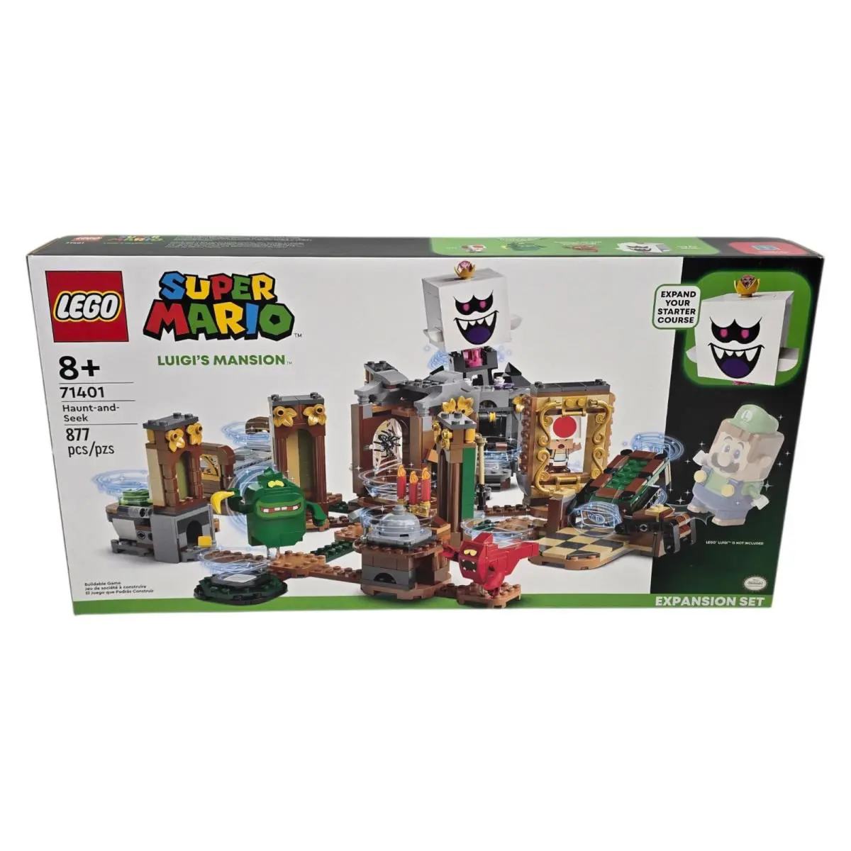 Lego Super Mario 71401 Luigi`s Mansion Haunt and Seek 877pcs Age 8+