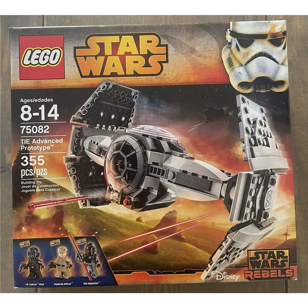 Disney Star Wars Lego Set Of 355 Pieces 75082 Tie Advance Prototype