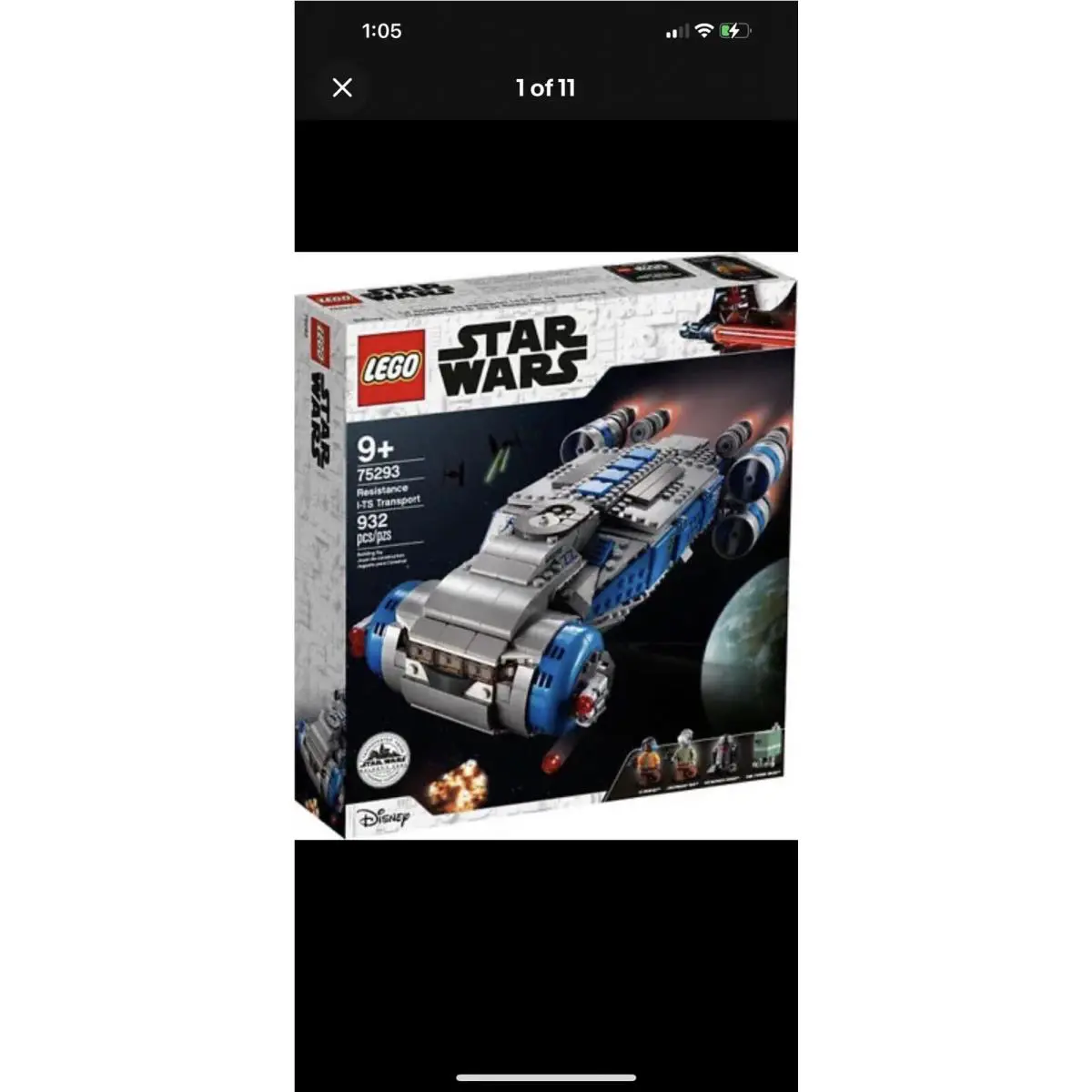 Lego Star Wars 75293 Resistance I-ts Transport Retired