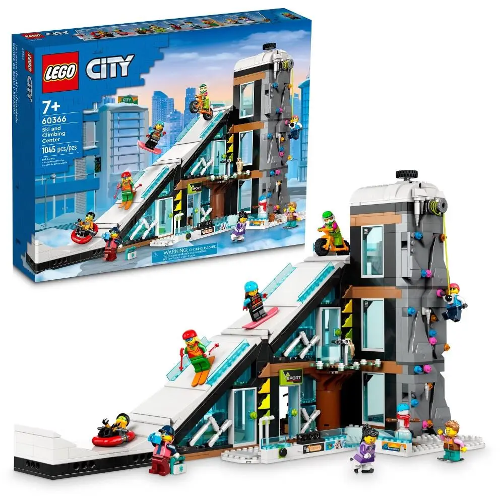 Lego City 60366 Ski and Climbing Center 1045 pc Set