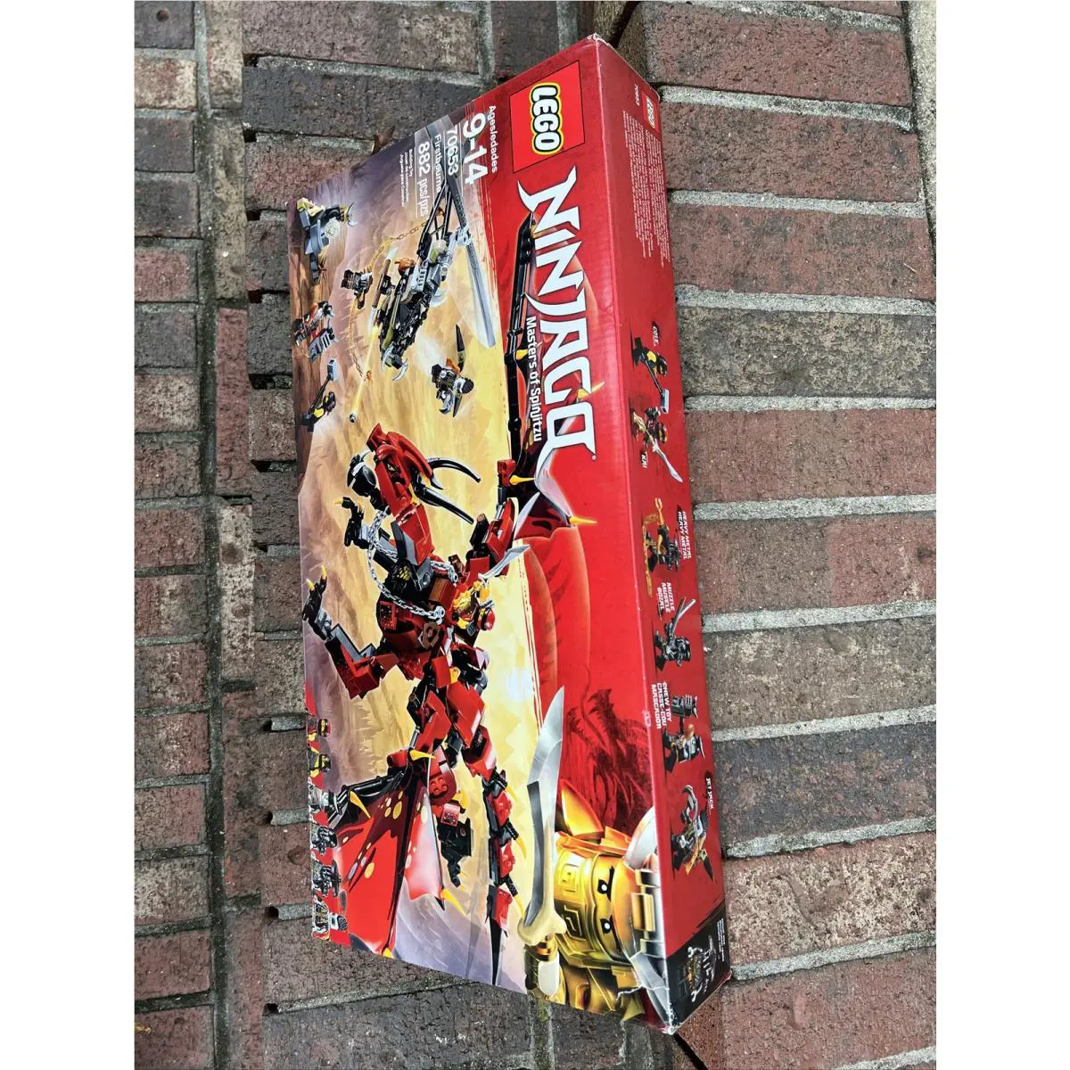 Lego 70653 Firstbourne Ninjago Kai Fire Red Dragon Cole Earth Ninja Wear Box