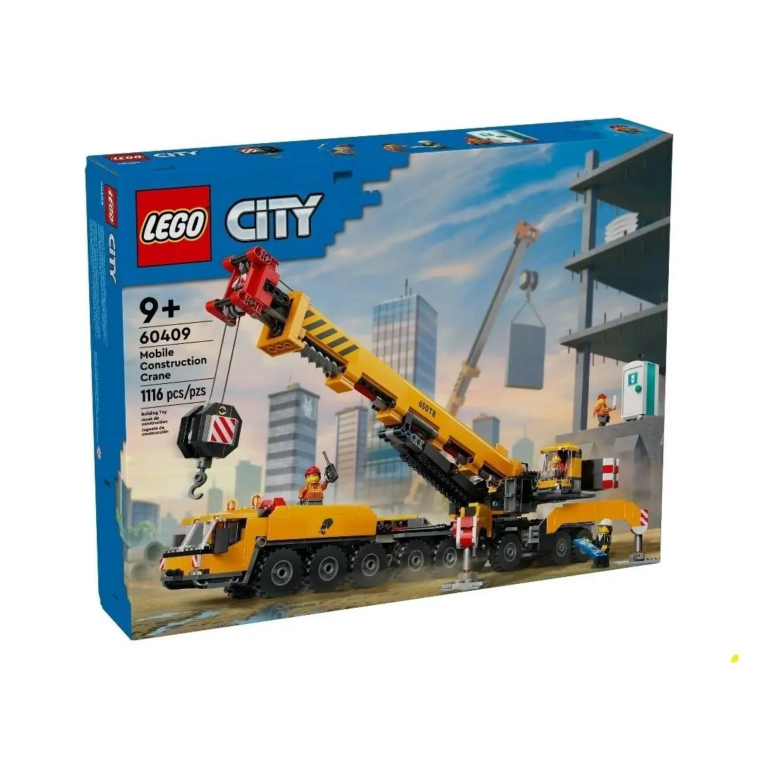 Lego 60409 City Yellow Mobile Construction Crane Retired Great Gift