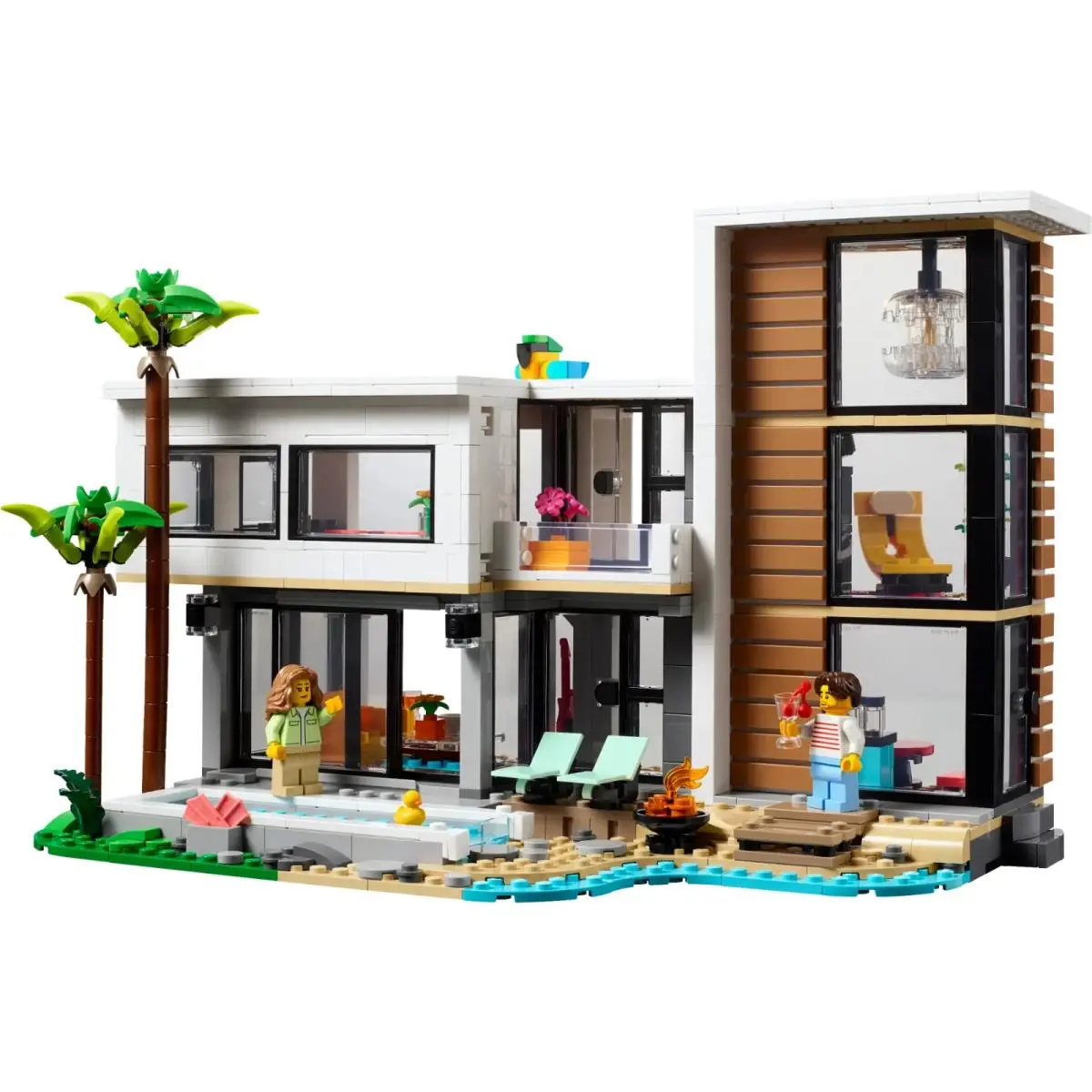 Lego 31153 Modern House Creator 3in1 Custom Modular Building Compatible - 