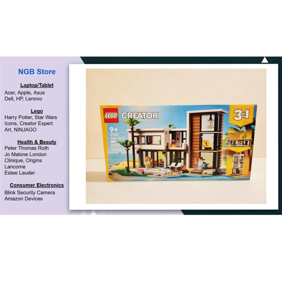 Lego Creator Modern House 31153 US in Hand - 