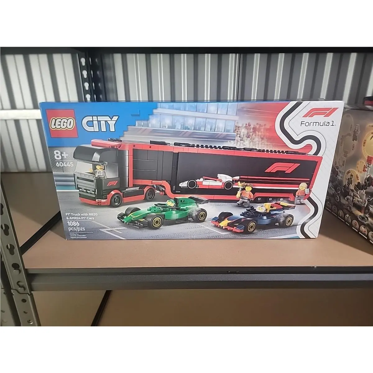 Lego City F1 Truck with RB20 AMR24 F1 Cars 60445 Brandnew