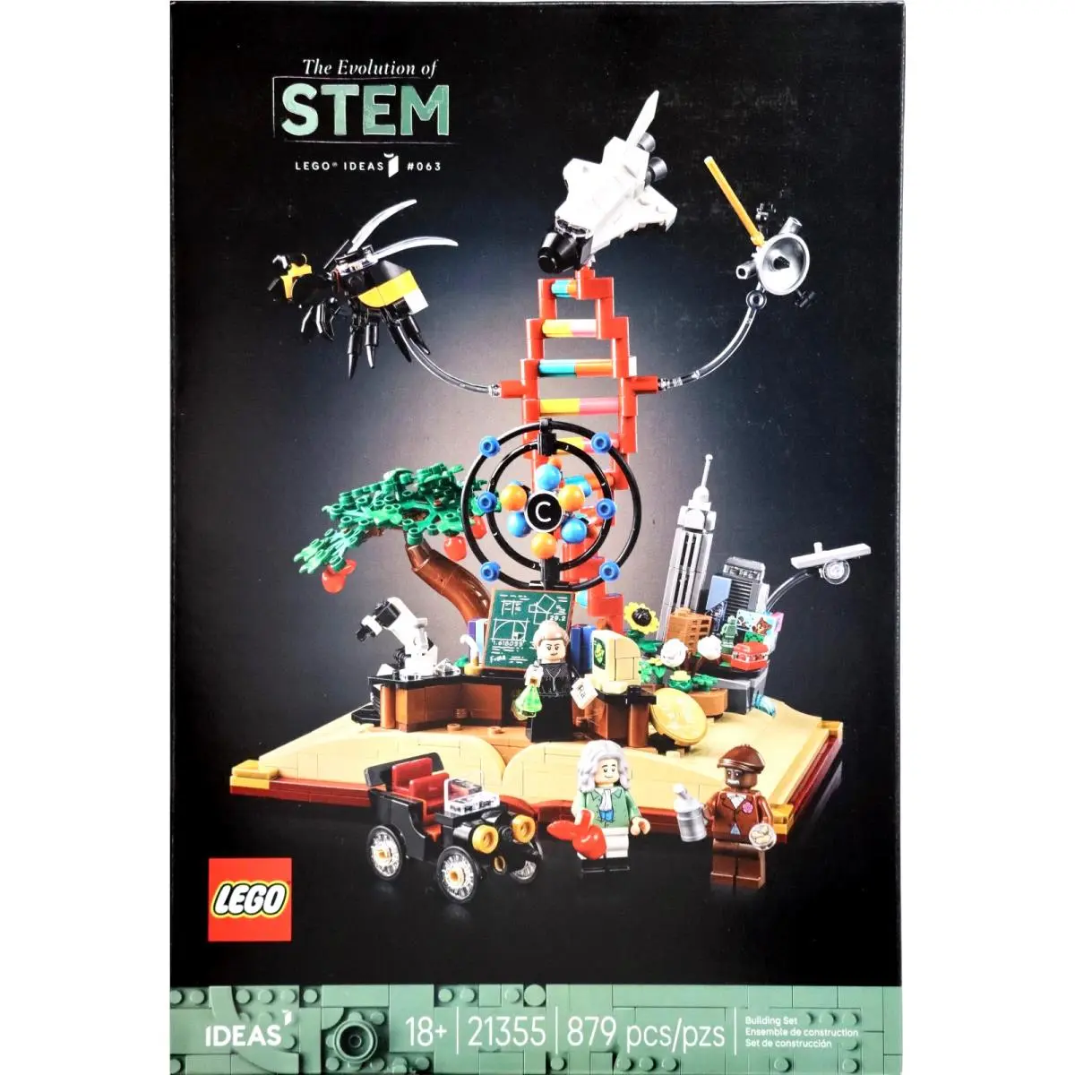 Lego Ideas Evolution of Stem 21355 Building Set Science Display Model 879 Pieces