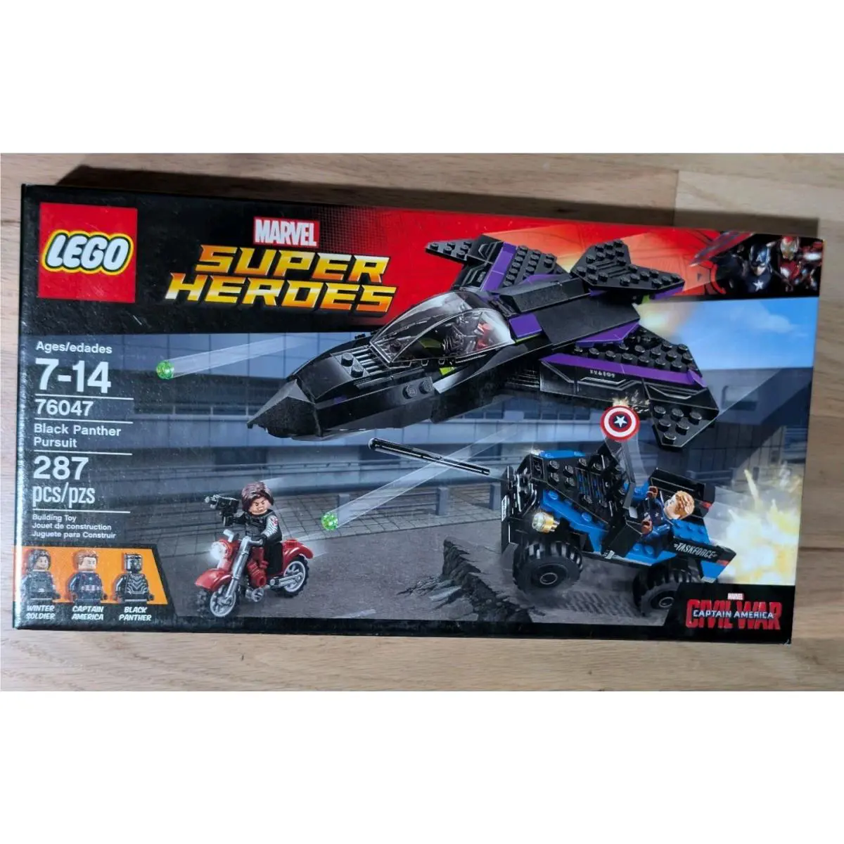 Lego 76047 Marvel Super Heroes: Black Panther Pursuit-Retired-Sealed-2016