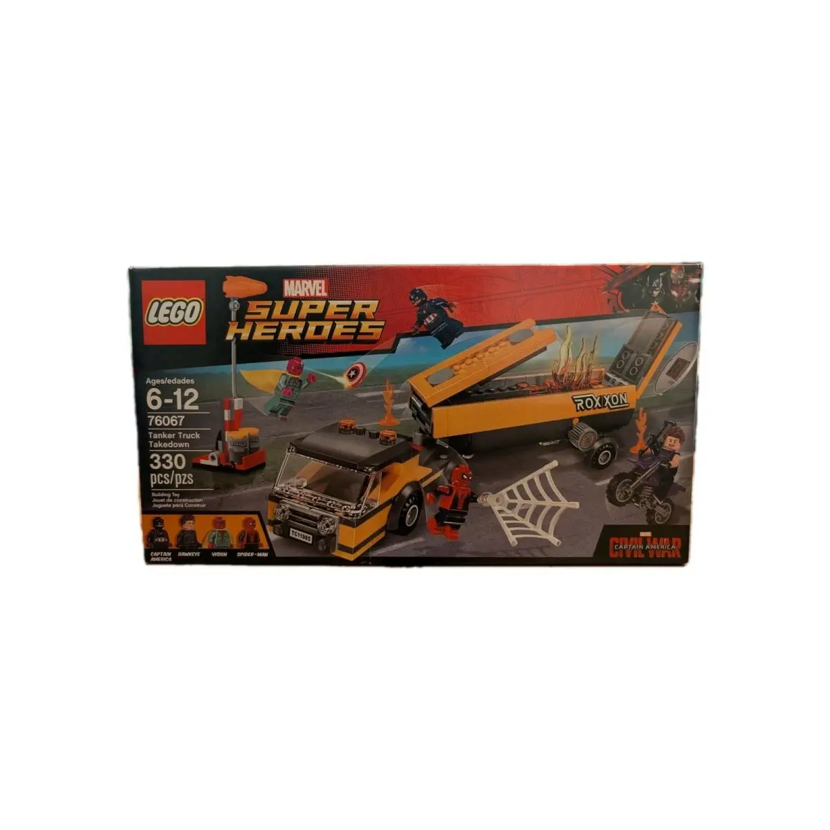 Lego Marvel Super Heroes Tanker Truck Takedown 76067 Box