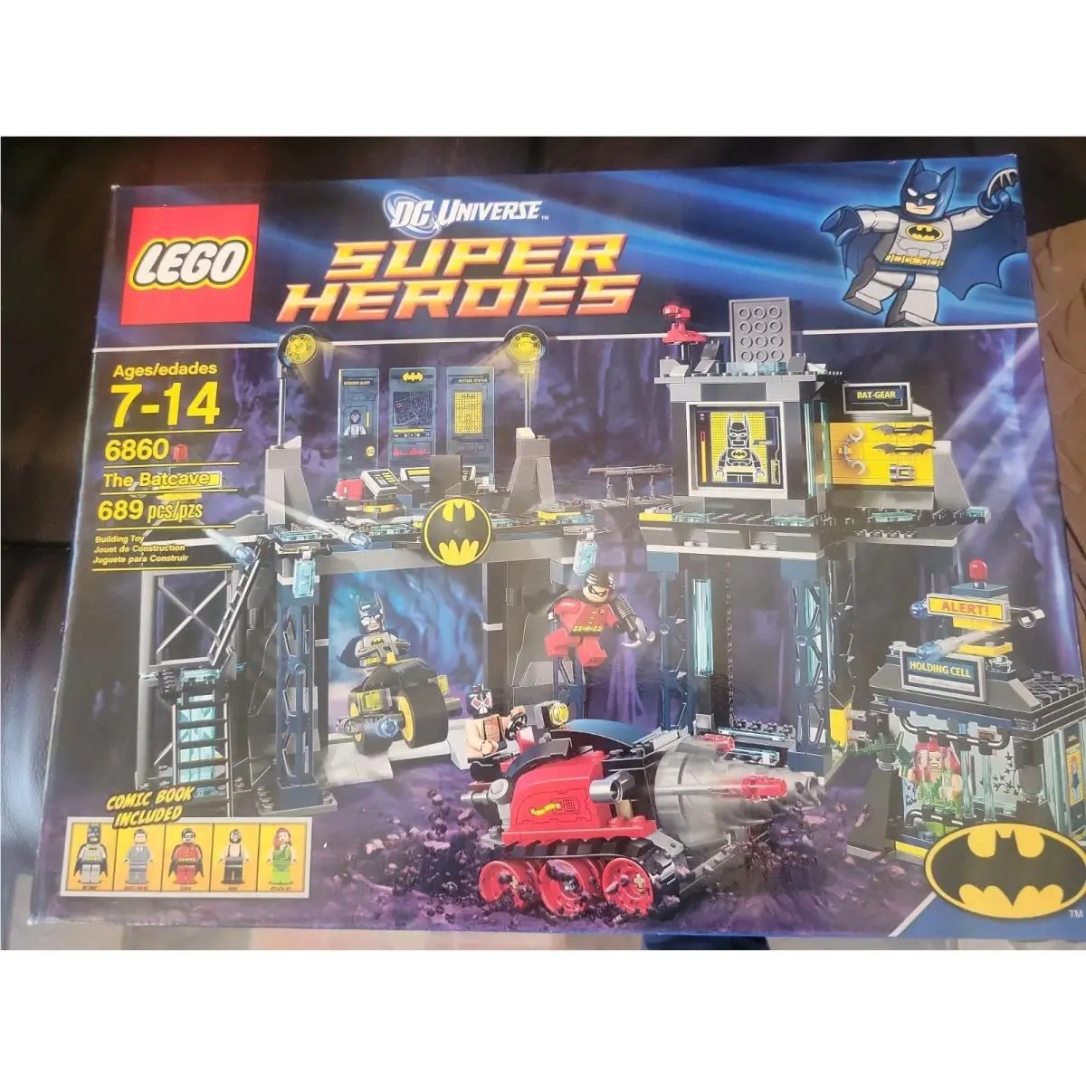 Lego Super Heroes DC Universe The Batcave 6860 689pc Batman Bane 7-14