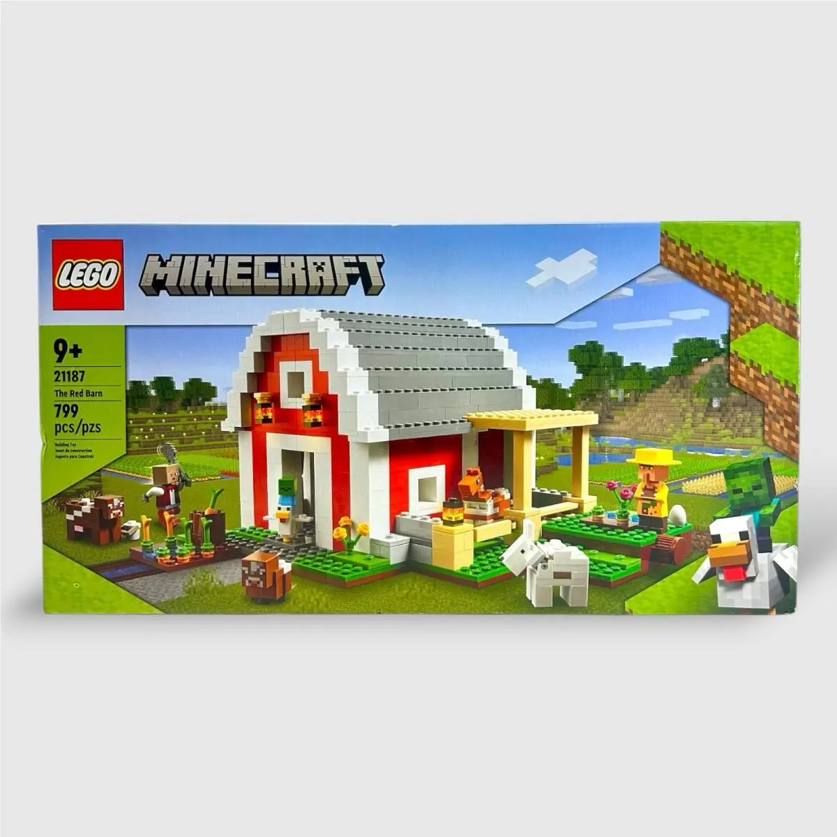 Lego Minecraft The Red Barn 21187 Retired Set Box Creases