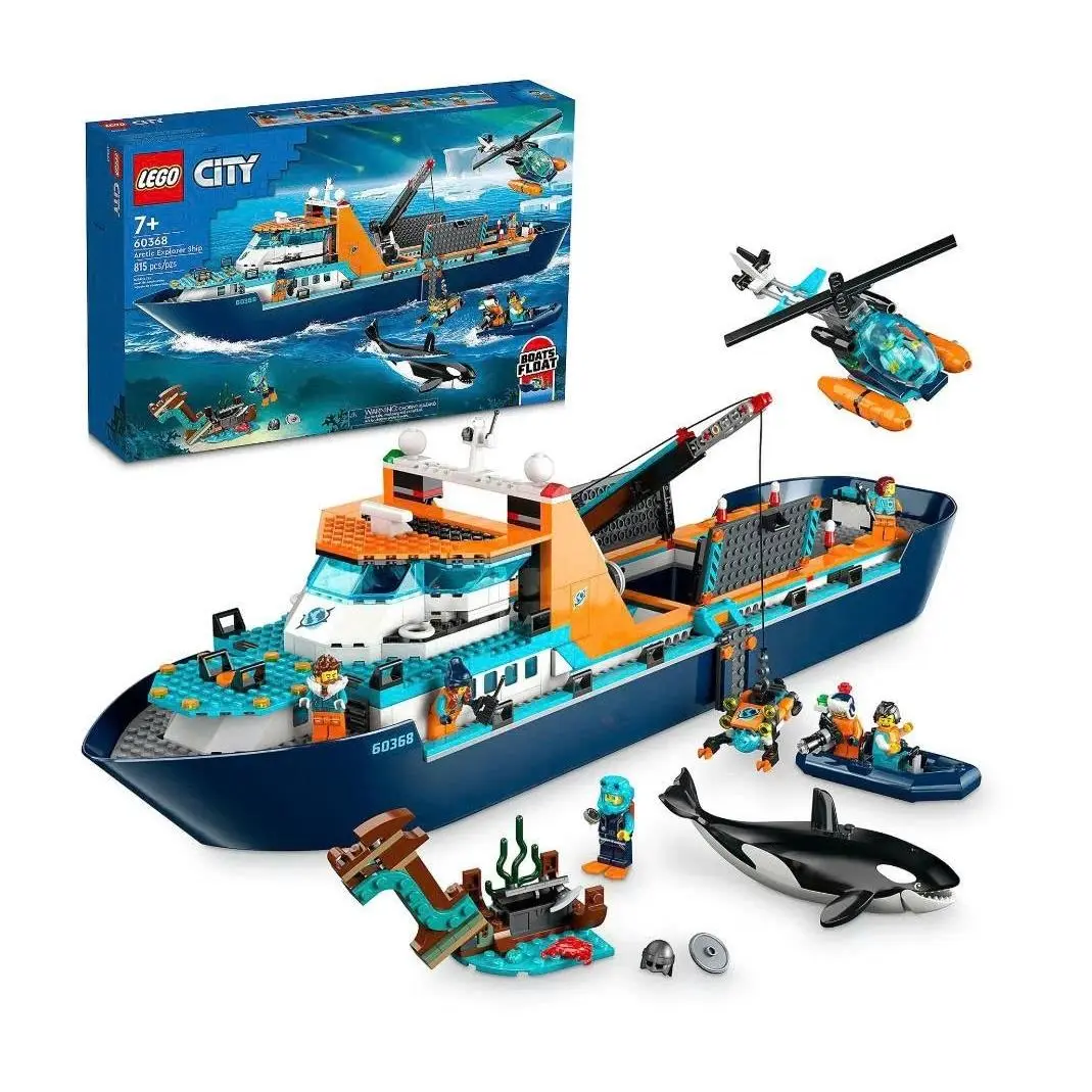 Lego City Arctic Explorer Ship 60368 Building Set - 815 Pcs