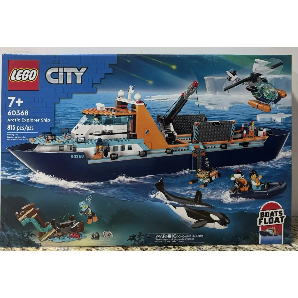 Lego® City 60368 Arctic Explorer Ship Retired Set Rare “gv”